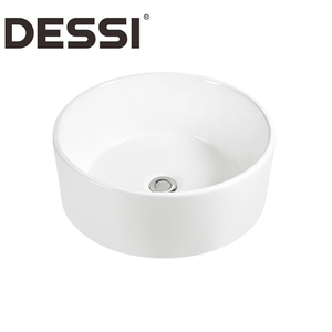De Lujo cuenca profunda de cerámica blanca de baño redondo de <span class=keywords><strong>fregadero</strong></span> de la escuela lavado a mano - Product Image 1