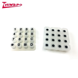 Custom Industrial <strong>Buttons</strong> Keyboard Keycap Membrane Switches Silicone Rubber Keypads for TV Remote Control - Product Image 3