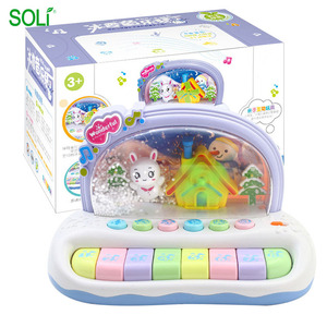 Đồ Chơi Âm Nhạc Cho Bé Đèn Bàn Phím Nhỏ Bông Tuyết Cối Xay Gió Bàn Phím Đồ Chơi - Product Image 5