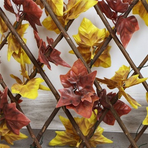 Clôture en treillis de saule à feuilles artificielles extensible avec feuilles artificielles, cadre en PVC imperméable et écologique pour l'ombrage - Product Image 6