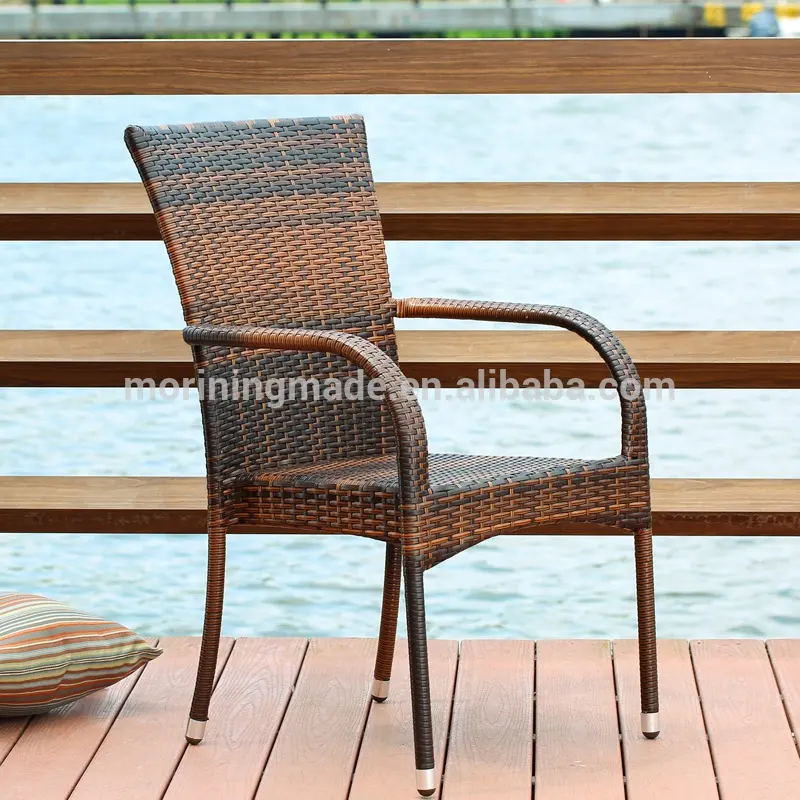 PE Rattan Wicker Outdoor Garten Terrasse Möbel ellenbogen Arm Stuhl 57*64*94 CM