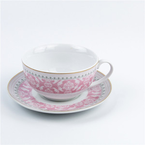 Personalizada a granel barato floral diseño personalizado cappuccino <span class=keywords><strong>vintage</strong></span> taza <span class=keywords><strong>de</strong></span> té y platillo - Product Image 3