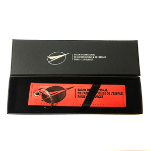 Llavero de cuero genuino Pu promocional con llavero negro para regalo de coche - Product Image 2