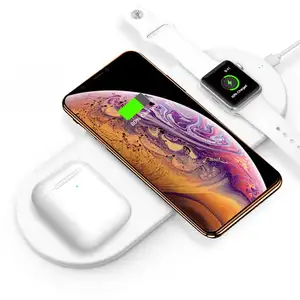 3 in 1 di Ricarica Veloce Pad per AirPods Apple Osservare e iPhone XR XS MAX