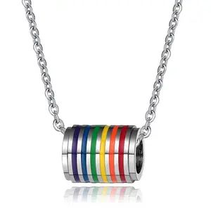 Arco Iris del orgullo Gay collar LGBT regalo collares de la amistad