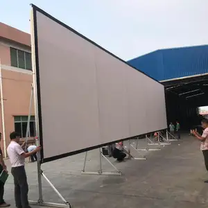 Tela de projeção cinema 3d imax com tela dobrável sem costura superfície