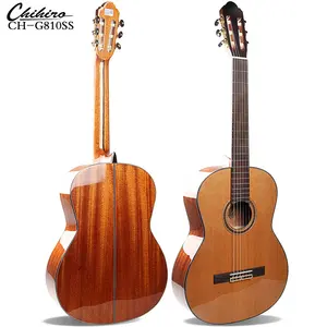 Handmade rắn Cedar Top gỗ gụ trở lại 39 inch chuyên nghiệp cao cấp guitar cổ điển thuận tay trái màu gỗ tự nhiên