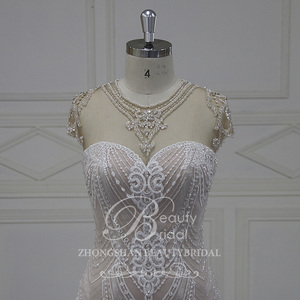 Vestido de Novia <span class=keywords><strong>Civil</strong></span> con Lazo y Pedrería, Vestido de Novia Estilo Sirena - Product Image 2