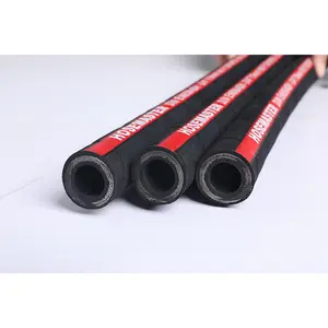 Tubo idraulico ad alta pressione tubo flessibile in gomma intrecciata in filo d'acciaio R1 R2 1SN 2SN