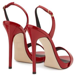 Cina all'ingrosso della fabbrica hotsale donne della pelle verniciata <span class=keywords><strong>tacco</strong></span> <span class=keywords><strong>alto</strong></span> sandali di estate - Product Image 6