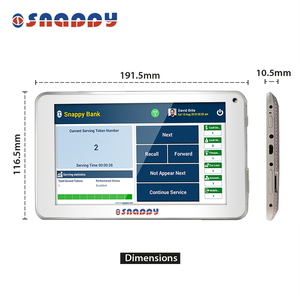 Terminal d'appel de service bancaire Snappy 7 pouces, appareil de gestion de file d'attente électronique, <span class=keywords><strong>solutions</strong></span> de file d'attente - Product Image 4