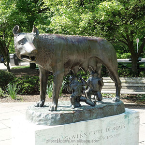 Mestiere Del metallo Bronzo Scultura Capitoline Lupo Romulus e Remus - Product Image 1