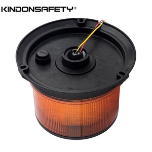 ไฟหมุน LED สีเหลืองอำพัน Emark ECE R65 SAE J845 12V 24V สำหรับรถบรรทุก รุ่น BL165C - Product Image 4