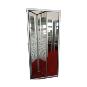 Ahorro de espacio alcoba hacia bi fold bi-fold Cartera de puertas de ducha de vidrio - Product Image 4