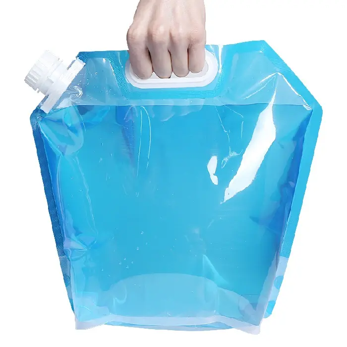 다채로운 로고 5L/10L PE 플라스틱 재사용 액체 저장 물 저장 가방 주둥이