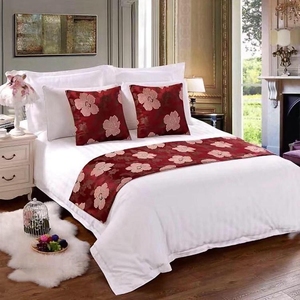 Blanc 100 Coton Pleine Reine Satin Rayure Jacquard Lit Ensembles Housse De Couette King Size Personnalisé Pas Cher Hôtel Couvre Guangzhou - Product Image 6