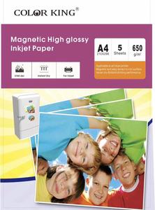 Mat/brillant <span class=keywords><strong>a4</strong></span> feuilles magnétique réfrigérateur autocollant jet d'encre photo papier - Product Image 2