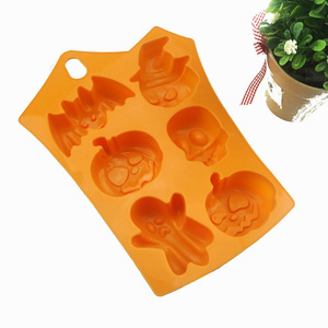 Durevole commestibile <span class=keywords><strong>Halloween</strong></span> Pumpkin Ghost 3D Shape Cake Baking Decoration Tools supporto stampo per torta in Silicone personalizzato - Product Image 5