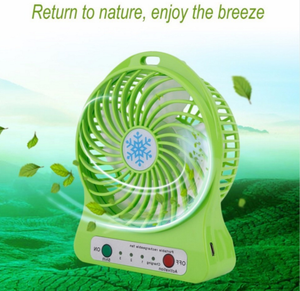 สามควบคุมความเร็วกล้ารูปมินิเดสก์ท็อปชาร์จ USB พัดลม - Product Image 2