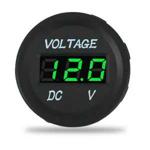 Großhandel spannung meter batterie autos-DC 12v LED digital display voltmeter auto einzigen batterie 4X4 spannung meter gauge monitor für motorrad/auto/boot/ATV/UTV