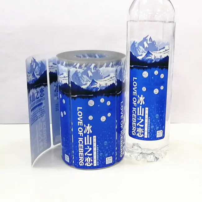 ボトル入りウォーターラベル印刷両面印刷包装ラベルカスタム防水粘着ステッカー高品質
