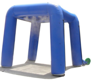 आउटडोर Inflatable धुंध स्प्रे तम्बू स्टेशनों पॉप अप स्प्रे कट्टर तम्बू चरण के लिए