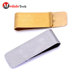 <span class=keywords><strong>Promotion</strong></span> argent pinces à billets en métal avec logo personnalisé - Product Image 6