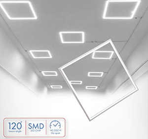 40W Comercial LED Marco Panel Lineal Cuadrado LED Techo Abajo Luz 600x600-4 Lineal - Product Image 6