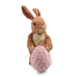 GY BSCI hecho a mano personalizado Conejo De Pajilla regalos artesanales decoración De conejito De paja decoración De Pascua conejo - Product Image 2