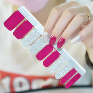 Gros Mdd <span class=keywords><strong>Faux</strong></span> Nail Design Brillant Auto-Adhésif Plein <span class=keywords><strong>Lime</strong></span> À <span class=keywords><strong>Ongles</strong></span> Art Conseils Polonais Wrap Autocollants - Product Image 4