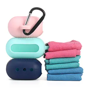 Su ordinazione Quick Dry Beach Mini Asciugamano In Microfibra Palestra di Raffreddamento Set di Asciugamani In Bottiglia