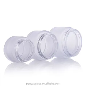 5G 10g 15g tarro de cristal de lujo de envases cosméticos de belleza crema de cara