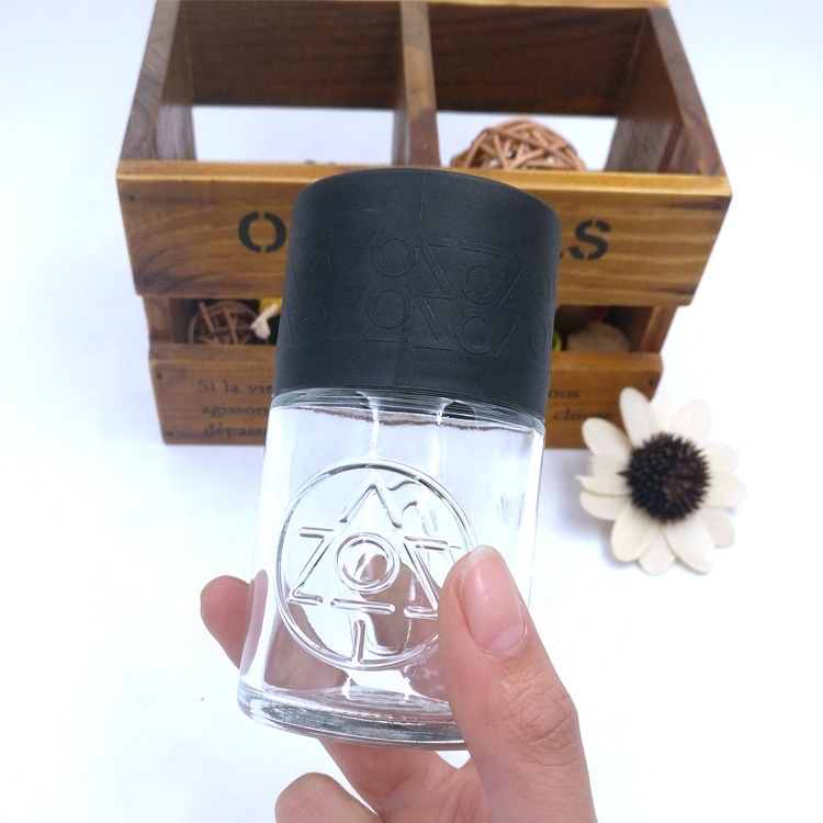 hot selling herbs packaging 85ml stash jar 3oz empty wide mouth glass bottle for weed and food 90ml CBD container canisters vc