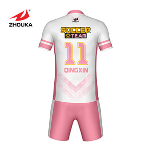2019 New Fashion football jerseys dry quick fabric sublimation printing Sports Soccer Jersey set for women - Product Image 2