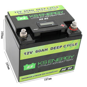 3000 Cicli di Lifepo4 Batteria Al Litio Ad Alta Potenza 12 v 60ah Peso Leggero Portatile Li-Ion Battery Pack - Product Image 6