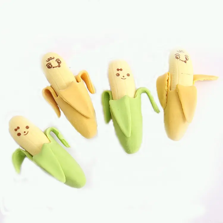 Collectable 3D Kawaii Craft Gedemonteerd Fruit Banaan Gum Voor Studenten
