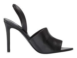 Sandales à Talons Fins en <span class=keywords><strong>Cuir</strong></span> PU <span class=keywords><strong>Noir</strong></span> à Bout Ouvert Personnalisables à Prix Abordable pour Femmes - Product Image 3