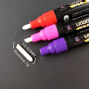 Penne Fluorescenti Liquide Flysea Vendita Calda 2019 Penna LED per Scrittura Penna con Inchiostro Fluorescente Pennarello Gesso Liquido per <span class=keywords><strong>Lavagna</strong></span> - Product Image 5