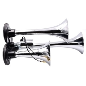 Bocina eléctrica Para Motocicleta, claxon de aire fuerte de 24v, 3 trompetas - Product Image 4