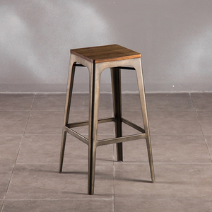 Barato moderno forjado de hierro de Metal silla taburete <span class=keywords><strong>Vintage</strong></span> Industrial Silla de Bar pintura sillas de Metal - Product Image 3