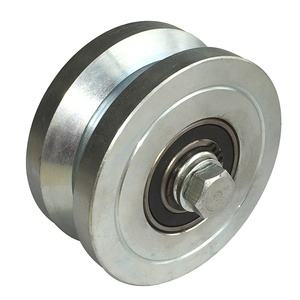 Roue à roulement à billes à rainure en U de 100 mm de diamètre <span class=keywords><strong>pour</strong></span> <span class=keywords><strong>rail</strong></span> de <span class=keywords><strong>porte</strong></span> <span class=keywords><strong>coulissante</strong></span> - Product Image 3