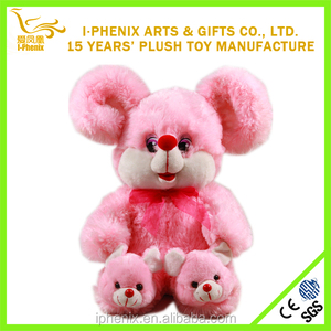 ojos grandes de color rojo ratón de <span class=keywords><strong>peluche</strong></span> de felpa de juguete de la muñeca del ratón - Product Image 1