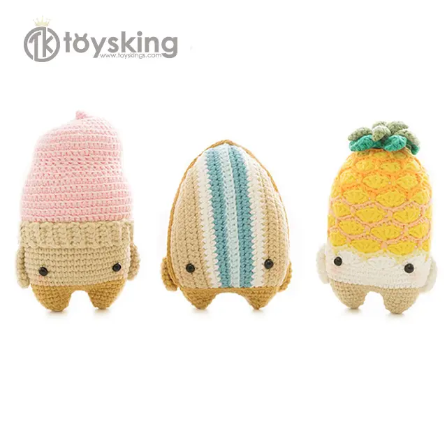 TK Pretend Play Crochet Yummy Kawaii Food Fruit Amigurumi Toy Cute Gifts for ETSY handmade sell