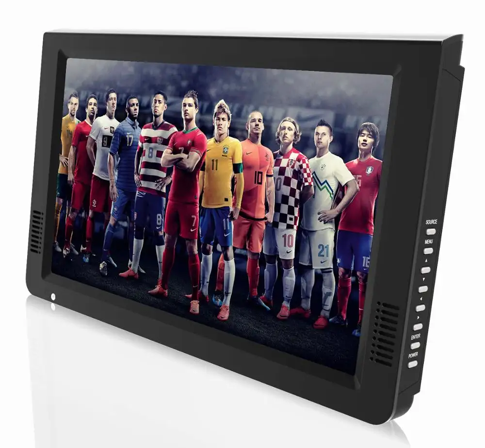 D12 Mini Led televizyon 7 "9" 10 "12" 14 "taşınabilir TV DVB-T DVB-T2 ATSC ISDB dijital TV sistemi ile