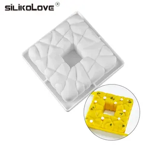Silikovove艺术3D蛋糕模具家庭派对形式奶油模具硅胶摩丝DIY烘焙饼干模具软糖面包自制