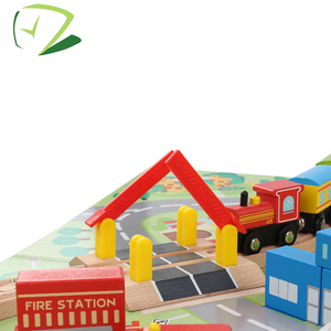 De madera de gran <span class=keywords><strong>tren</strong></span> de ferrocarril de 2 años - Product Image 6