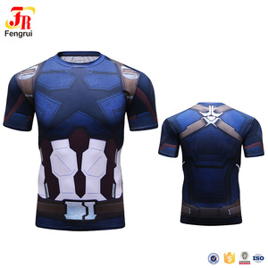 Nueva llegada Capitán América. <span class=keywords><strong>el</strong></span> soldado de invierno Marvel ropa para hombre 3D camiseta deporte desgaste - Product Image 3