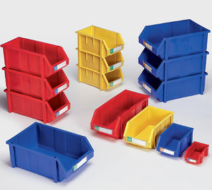Big Plastic Storage Plastic Stackable Plastic Storage Boxes Bins Giant Big Front Opening Warehouse Picking Plastic Stackable Small Parts Storage Box Bin