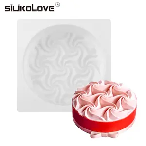 SILIKOLOVE חדש שאינו מקל DIY אפייה פאן עוגת תבניות לבן עגול סיליקון עובש בועות אבן עוגת כלים תבניות ידידותית לסביבה LFGB