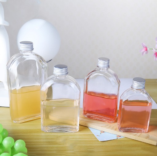 100ml 200ml 250ml 350ml Customized Elegant Mini Liquor Glass Bottle Glass Spirit Bottle
